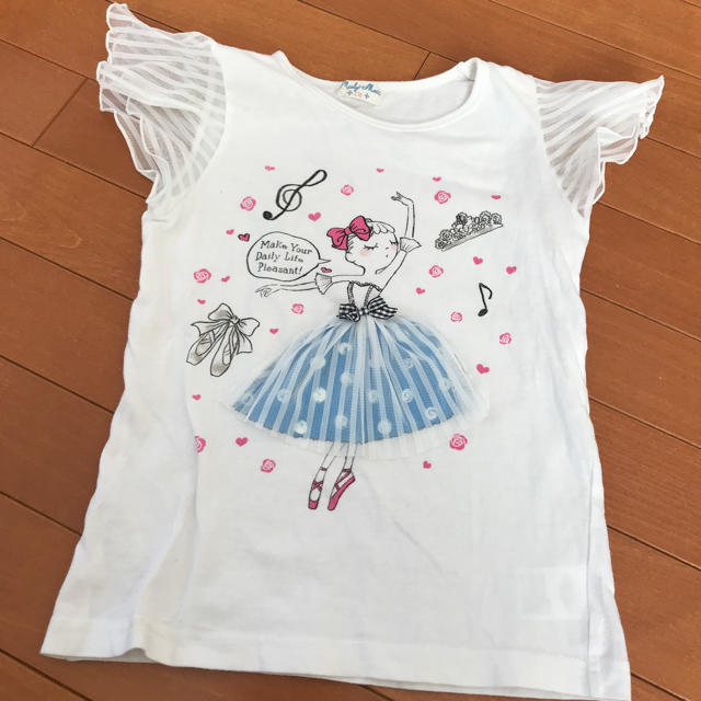 MIALY MAIL(ミアリーメール)のほろほろ様専用【130】Mialy Mail ガールズ　Tシャツ　バレリーナ キッズ/ベビー/マタニティのキッズ服女の子用(90cm~)(Tシャツ/カットソー)の商品写真