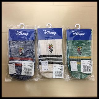 アンパサンド(ampersand)の新品☆Disney ミッキーマウス 靴下3足セット(靴下/タイツ)