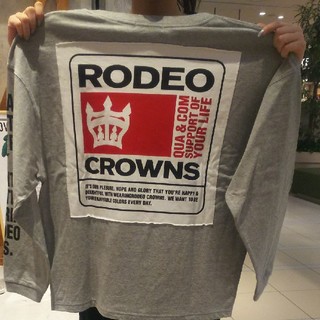 ロデオクラウンズワイドボウル(RODEO CROWNS WIDE BOWL)の新品未使用グレー(Tシャツ(長袖/七分))