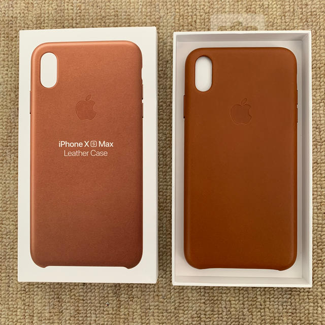 Apple(アップル)のiPhoneXS max 純正 レザーケース 新品 スマホ/家電/カメラのスマホアクセサリー(iPhoneケース)の商品写真