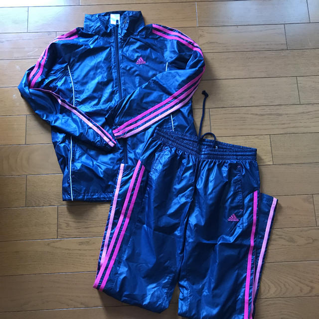 adidas(アディダス)の美品　アディダス  ウインドブレーカー 上下　セット　ピステ　スウェット　ナイキ スポーツ/アウトドアのサッカー/フットサル(ウェア)の商品写真