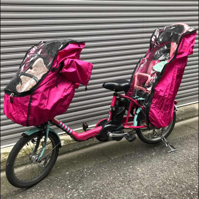 自転車レインカバー　紺後用