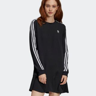 アディダス(adidas)のadidas長袖ワンピース❤️(ミニワンピース)