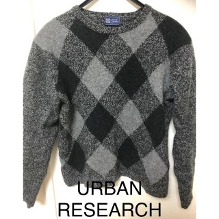 アーバンリサーチ(URBAN RESEARCH)のアーバンリサーチ　urban research 黒　ニット　トレーナー(ニット/セーター)