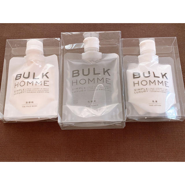 新品 配送無料 BULK HOMME 化粧水 乳液 洗顔料 ３種セット