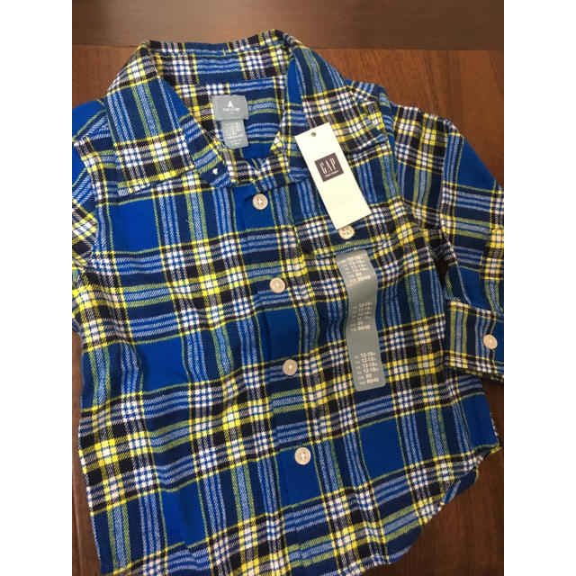 babyGAP(ベビーギャップ)の【新品】baby gap シャツ キッズ/ベビー/マタニティのベビー服(~85cm)(シャツ/カットソー)の商品写真