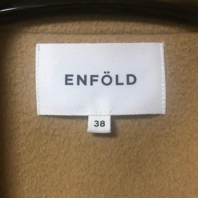 enfold ノーカラーリバーコート　38