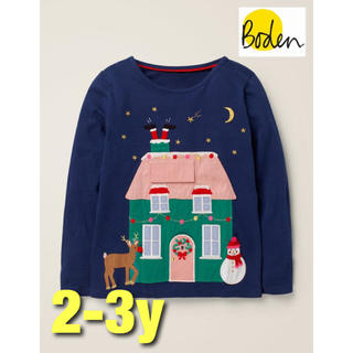 ボーデン(Boden)の【Mini Boden】ミニボーデン  クリスマスアップリケ トップス(Tシャツ/カットソー)