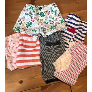 ユニクロ(UNIQLO)のまとめ売り 美品 七分丈パンツ ショートパンツ 10分丈パンツ90 95(パンツ/スパッツ)