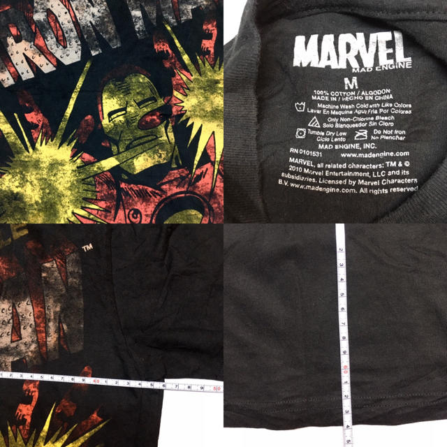 【アメリカ合衆国インポート物 古着】“MARVEL”（Mサイズ・ブラックB） メンズのトップス(Tシャツ/カットソー(半袖/袖なし))の商品写真