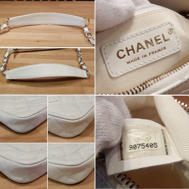 CHANEL(シャネル)のミヤ様の 超美品 シャネル キャビア ホワイト 肩掛け チェーンバッグ  レディースのファッション小物(ポーチ)の商品写真