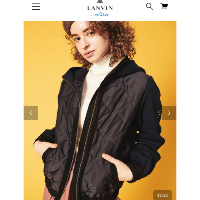 LANVIN en Bleu(ランバンオンブルー)のfm様専用⭐️ ランバンオンブルー　フード付ジャケット レディースのトップス(パーカー)の商品写真