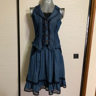 アクシーズファム(axes femme)の＊axes femmeベスト×スカートセットアップ、プルオーバー(セット/コーデ)