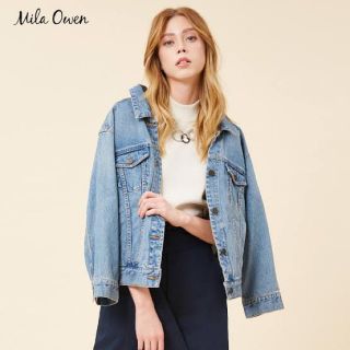 ミラオーウェン(Mila Owen)のMila Owen バックレースアップデニムGジャン(Gジャン/デニムジャケット)