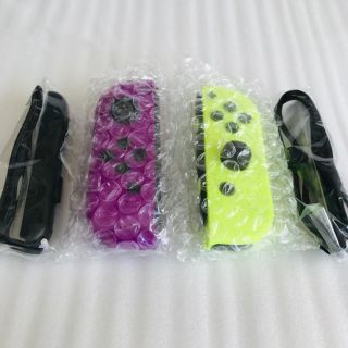 ニンテンドースイッチ(Nintendo Switch)の新品！switch ジョイコン（L）ネオンパープル（R）ネオンイエロー (家庭用ゲーム機本体)