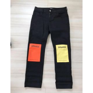 ラフシモンズ(RAF SIMONS)のRaf simons 18aw ストレッチジーンズ DRUGS(デニム/ジーンズ)