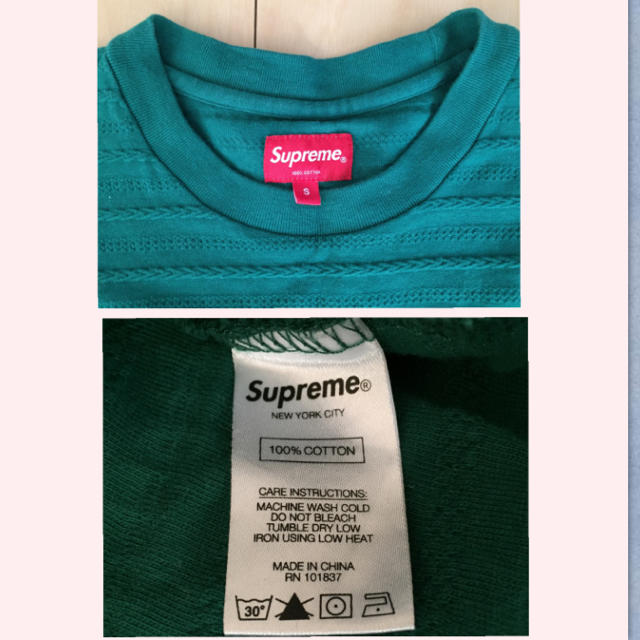 Supreme(シュプリーム)の☆kilaaa様ご専用ページ☆【supreme】長袖カットソー☆グリーン メンズのトップス(Tシャツ/カットソー(七分/長袖))の商品写真