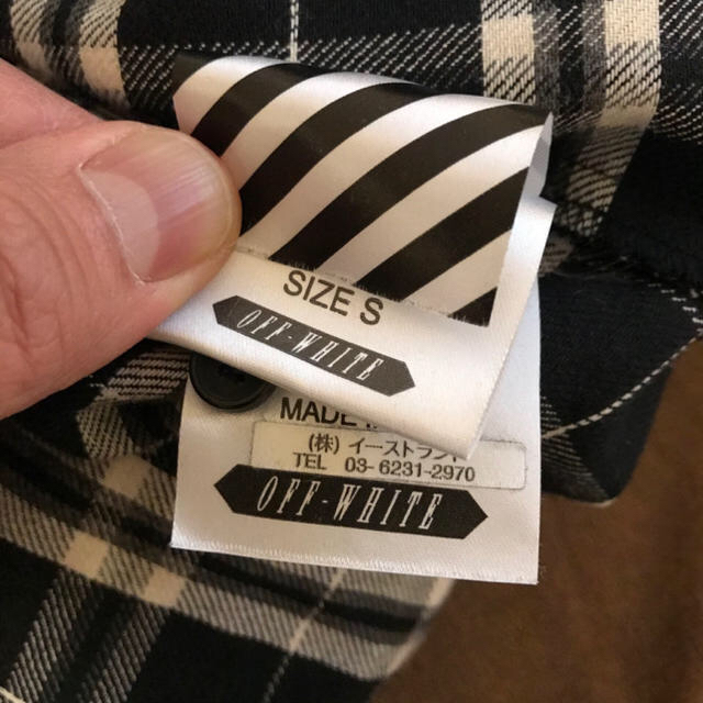 定番低価 OFF-WHITE フランネルシャツの通販 by ラトーラ's shop｜オフ