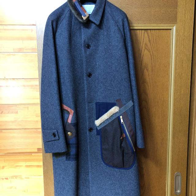 グランドセール kolor - 新品 kolor 17aw メルトンコート チェスター