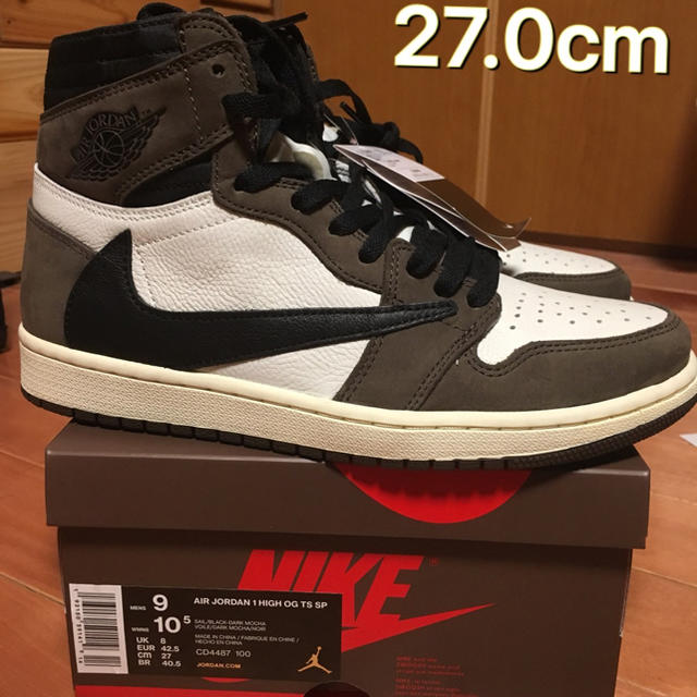 NIKE(ナイキ)の【カスミン様専用】Air Jordan 1 Travis Scott TS メンズの靴/シューズ(スニーカー)の商品写真