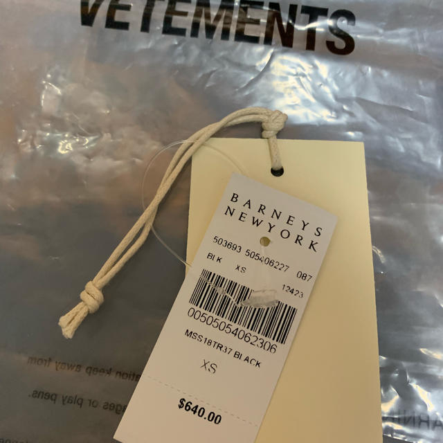 Balenciaga(バレンシアガ)のvetements ベースボール刺繍Tシャツ xsサイズ メンズのトップス(Tシャツ/カットソー(半袖/袖なし))の商品写真