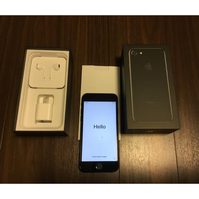 美品　iphone7 32G カラージェットブラック　備品付き　品