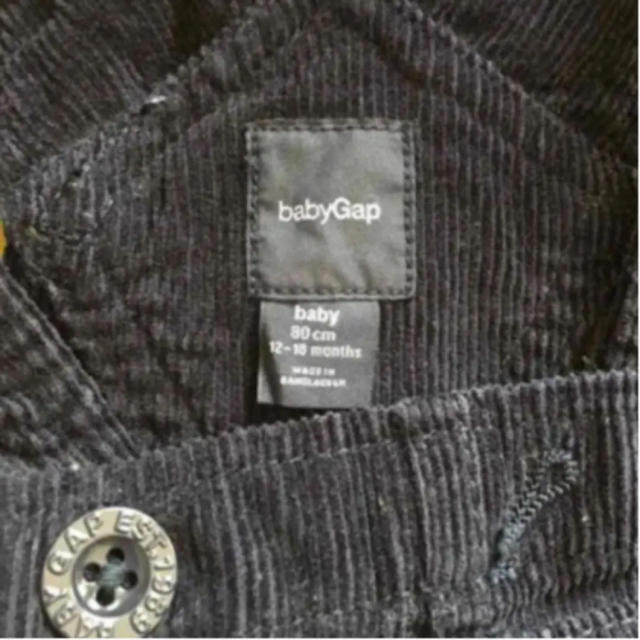 babyGAP(ベビーギャップ)のBabyGAP コーデュロイサロペット 80 キッズ/ベビー/マタニティのベビー服(~85cm)(パンツ)の商品写真