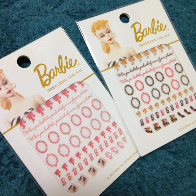 Barbie(バービー)のバービー ネイルシール2枚組 コスメ/美容のネイル(ネイル用品)の商品写真