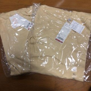 ユニクロ(UNIQLO)のフライスVネット、クルーネック(Tシャツ(長袖/七分))