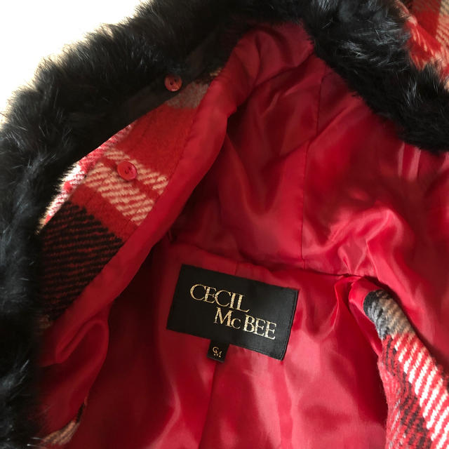 CECIL McBEE(セシルマクビー)のCECIL McBEE チェックダッフルコート  レディースのジャケット/アウター(ダッフルコート)の商品写真