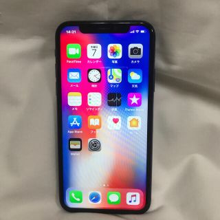 アップル(Apple)のiPhone. X.  64G.  シムフリー美品(スマートフォン本体)