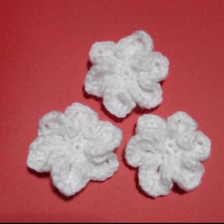 【６】お花モチーフ (花弁６枚)(各種パーツ)