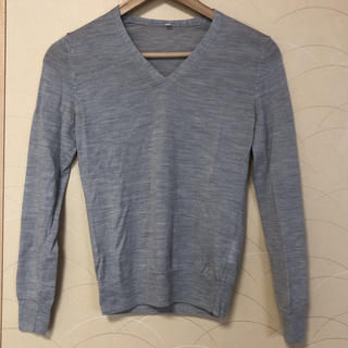 ムジルシリョウヒン(MUJI (無印良品))の無印　洗えるウールシルクVネックセーター　XS(ニット/セーター)