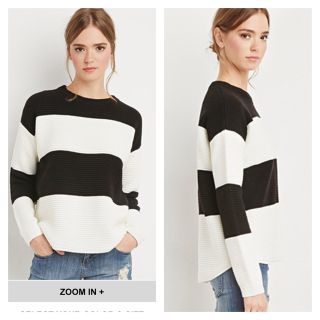 フォーエバートゥエンティーワン(FOREVER 21)の【新品】Forever21ボーダーニット(ニット/セーター)