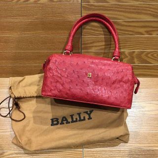 バリー(Bally)のバリー ミニボストンバッグ　赤（90015576）(ハンドバッグ)