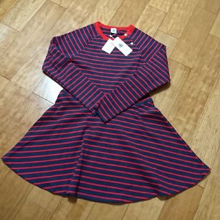 プチバトー(PETIT BATEAU)のプチバトー マリニエールワンピース140(ワンピース)