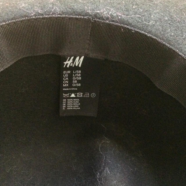 H&M(エイチアンドエム)の送料無料 新品 H&M ハット  カラー ブラック レディースの帽子(ハット)の商品写真