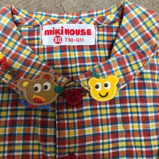 mikihouse(ミキハウス)のミキハウス ブラウス ネルシャツ キッズ/ベビー/マタニティのベビー服(~85cm)(シャツ/カットソー)の商品写真
