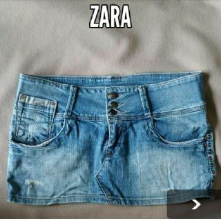 ザラ(ZARA)のZARA　ザラ　デニム　スカート(ミニスカート)