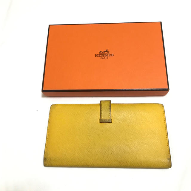 Hermes(エルメス)の❤️セール❤️ エルメス ベアン スフレ 長財布 HERMES イエロー 小物 メンズのファッション小物(長財布)の商品写真