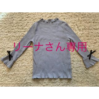 カットソー 130 リボン フリル(Tシャツ/カットソー)