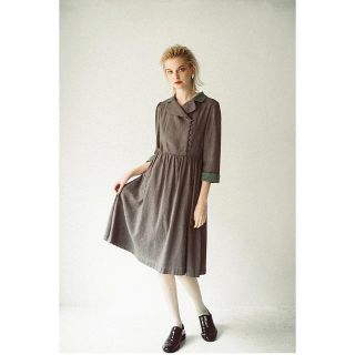 メリージェニー(merry jenny)のthe green collar check pattern dress(ロングワンピース/マキシワンピース)