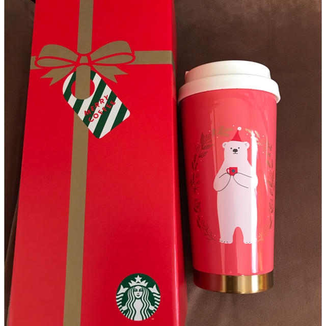 Starbucks Coffee(スターバックスコーヒー)のスタバ オンライン 限定 白くま ステンレス タンブラー ギフトBOX入り インテリア/住まい/日用品のキッチン/食器(タンブラー)の商品写真