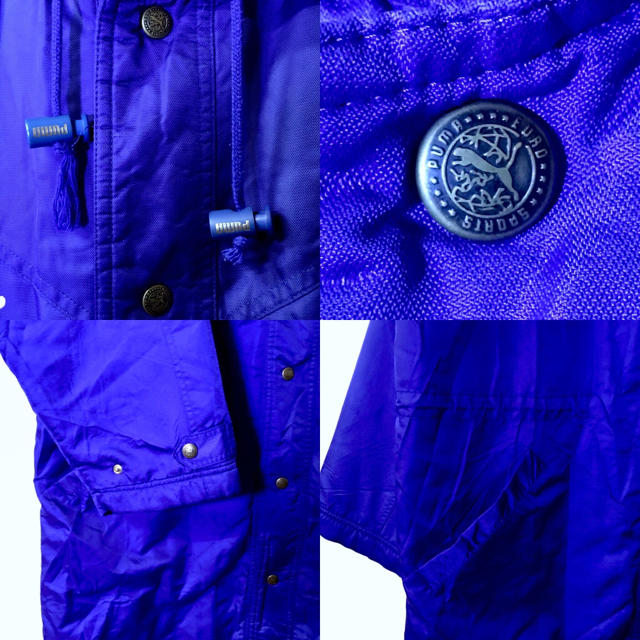 PUMA(プーマ)の【PUMA】プーマ ベンチコートナイロンジャケット ブルー✖︎オレンジ　Lサイズ メンズのジャケット/アウター(ナイロンジャケット)の商品写真