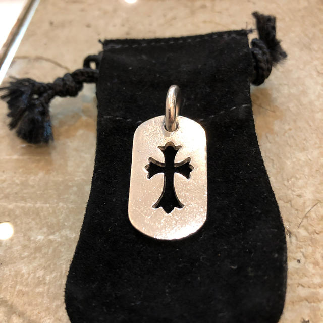 アクセサリーCHROME HEARTS DOG TAG SM CROSS