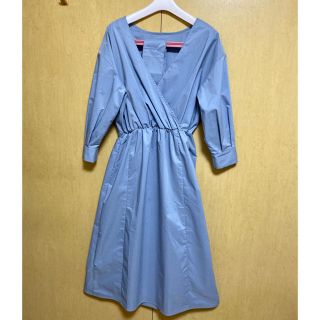 アパートバイローリーズ(apart by lowrys)の✨値下げ✨★新品(一部シミあり)★水色ワンピース(ロングワンピース/マキシワンピース)