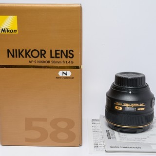 ニコン(Nikon)の美品 Nikon AF-S NIKKOR 58mm f/1.4G(レンズ(単焦点))