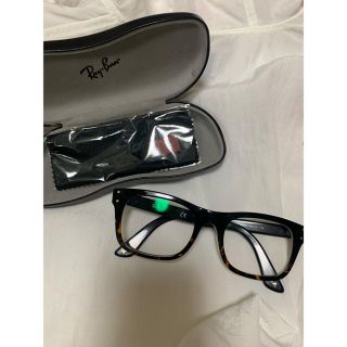 レイバン(Ray-Ban)のRAYBAN 伊達眼鏡 べっ甲 黒(サングラス/メガネ)