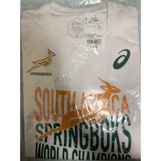 アシックス(asics)のasics スプリングボクス優勝記念Tシャツ　Lサイズ(応援グッズ)