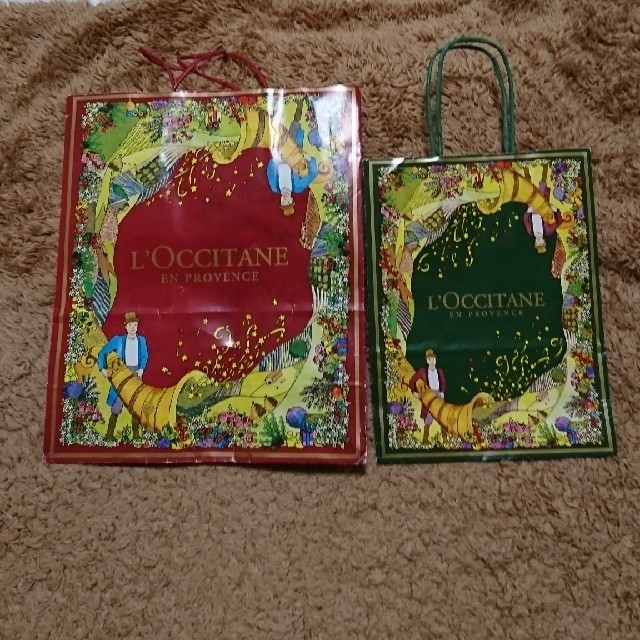 L'OCCITANE(ロクシタン)のL'OCCITANE ショプ袋2点セット レディースのバッグ(ショップ袋)の商品写真